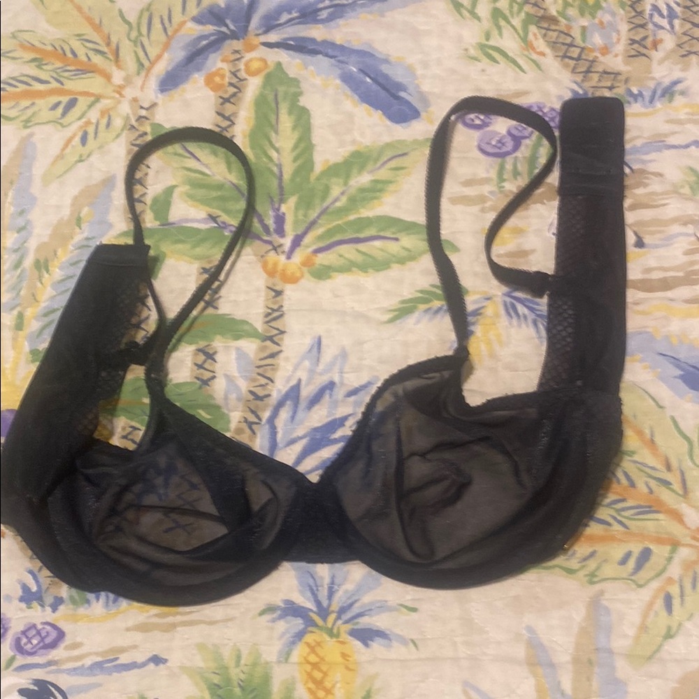 Black Sheer Mesh Bralette